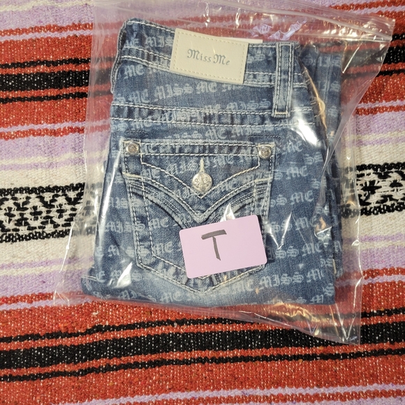 Miss Me 25×29 low rise skinny Blue Patterned low rise Skinny Jeans - Picture 15 of 16